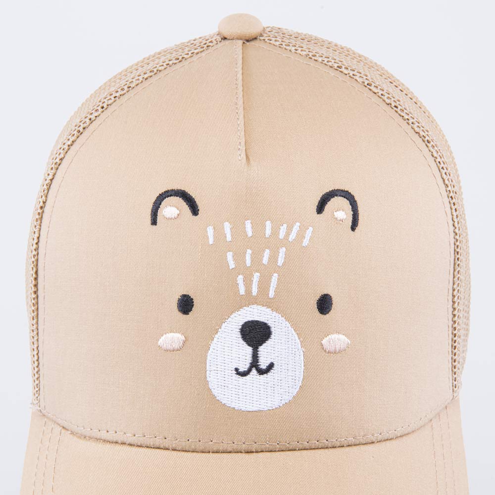 07709060-40 Кепка-бейсболка с сеткой для мальчика бежевый, все фото 5