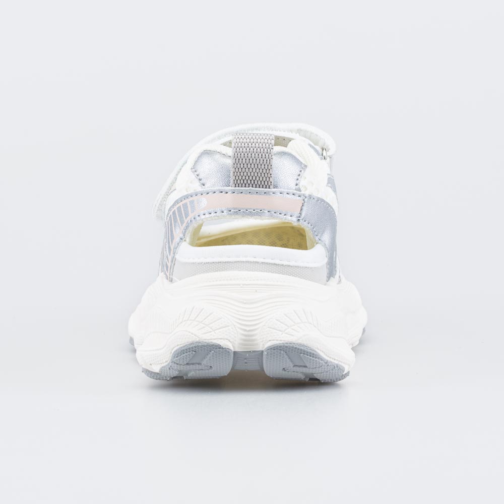 644555-11 Сандалеты для девочки серебристые, все фото 5