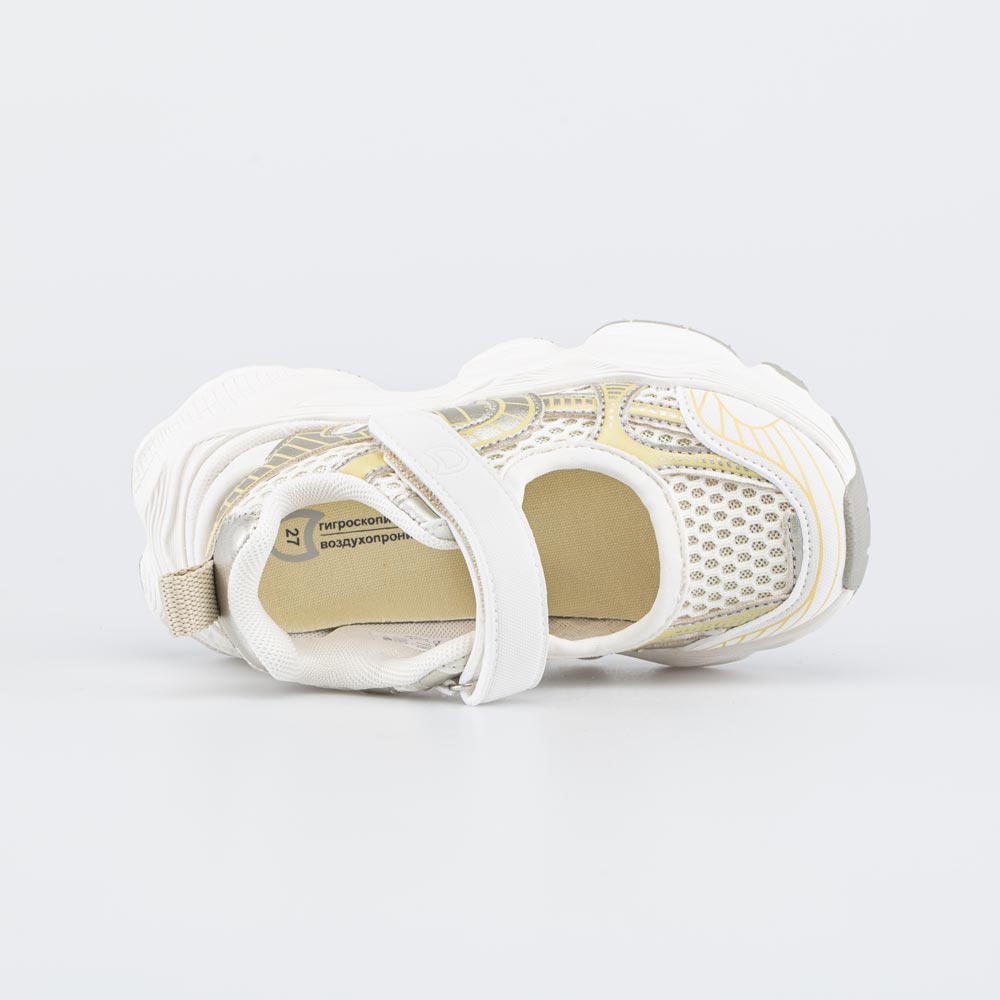 644555-12 Сандалеты для девочки бежевые, все фото 4