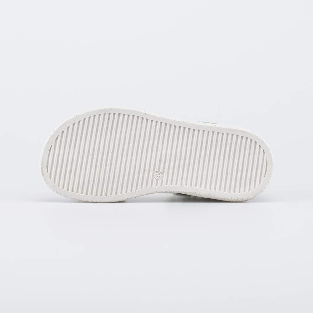 522197-22 Кожаные босоножки для девочки Зеленая дымка, все фото 3