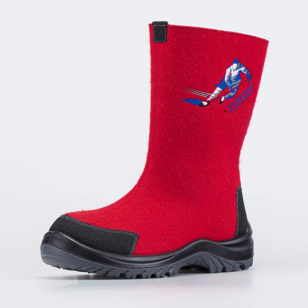 967065-42 Красные мужские валенки Хоккей , все фото 1