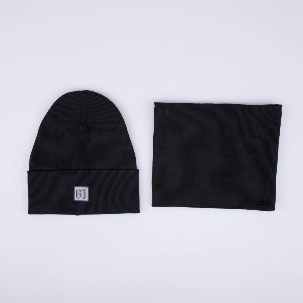 07711912-40 Шапка+снуд черный, все фото 2