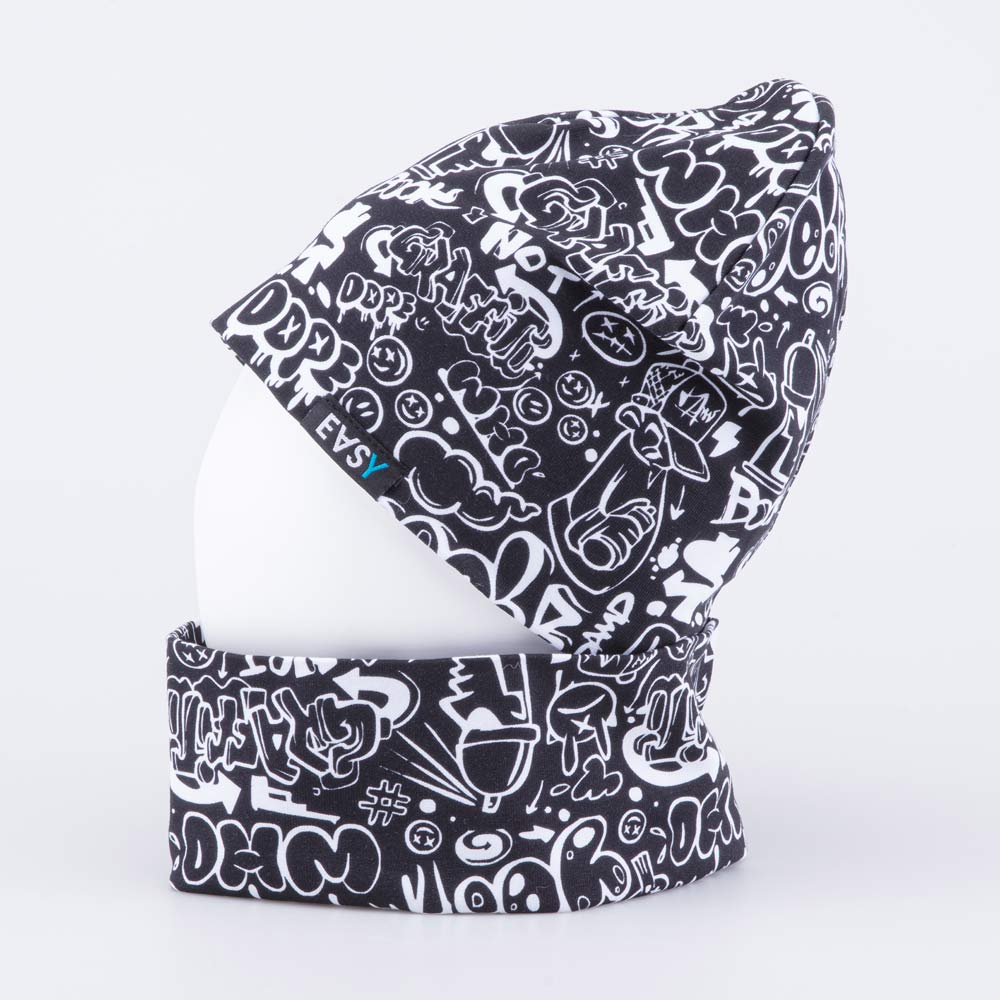 07711922-41 Комплект шапка+снуд для мальчика Граффити черный, все фото 2