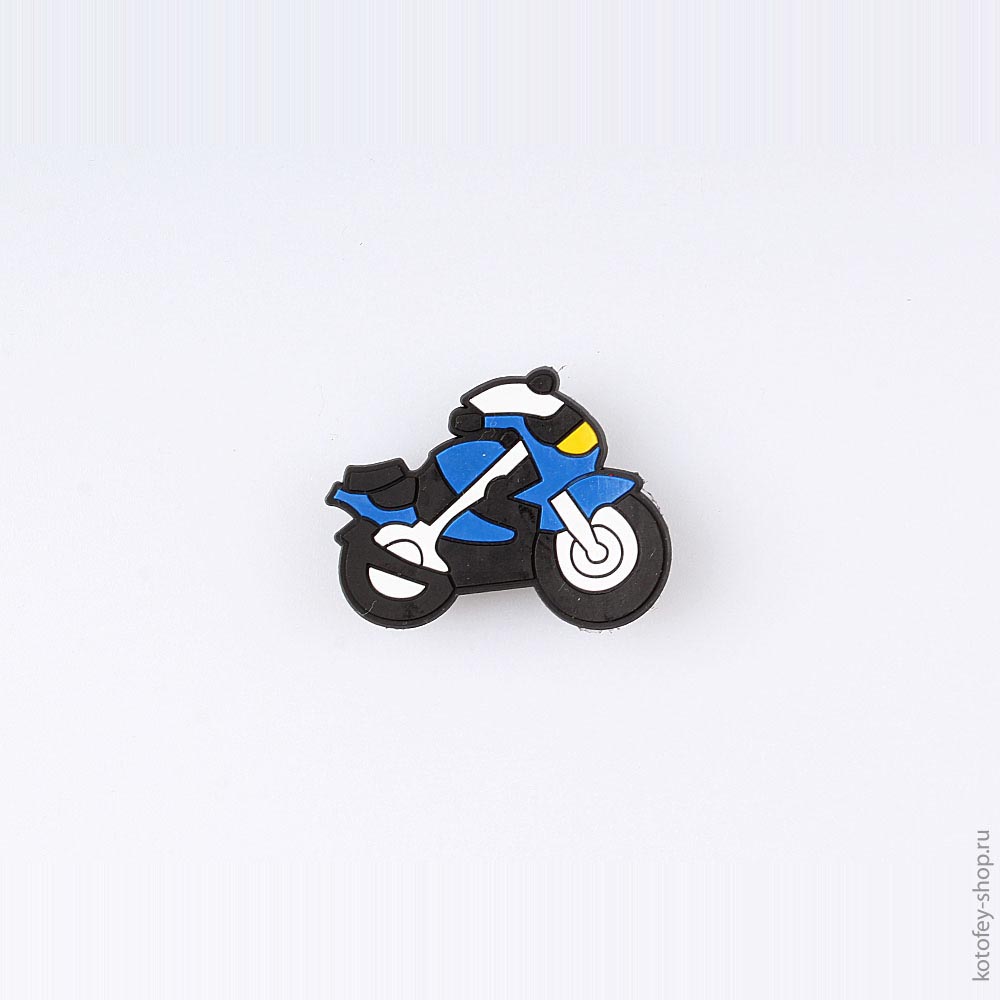 03014004-40 Украшение для обуви Мото синий, все фото 1