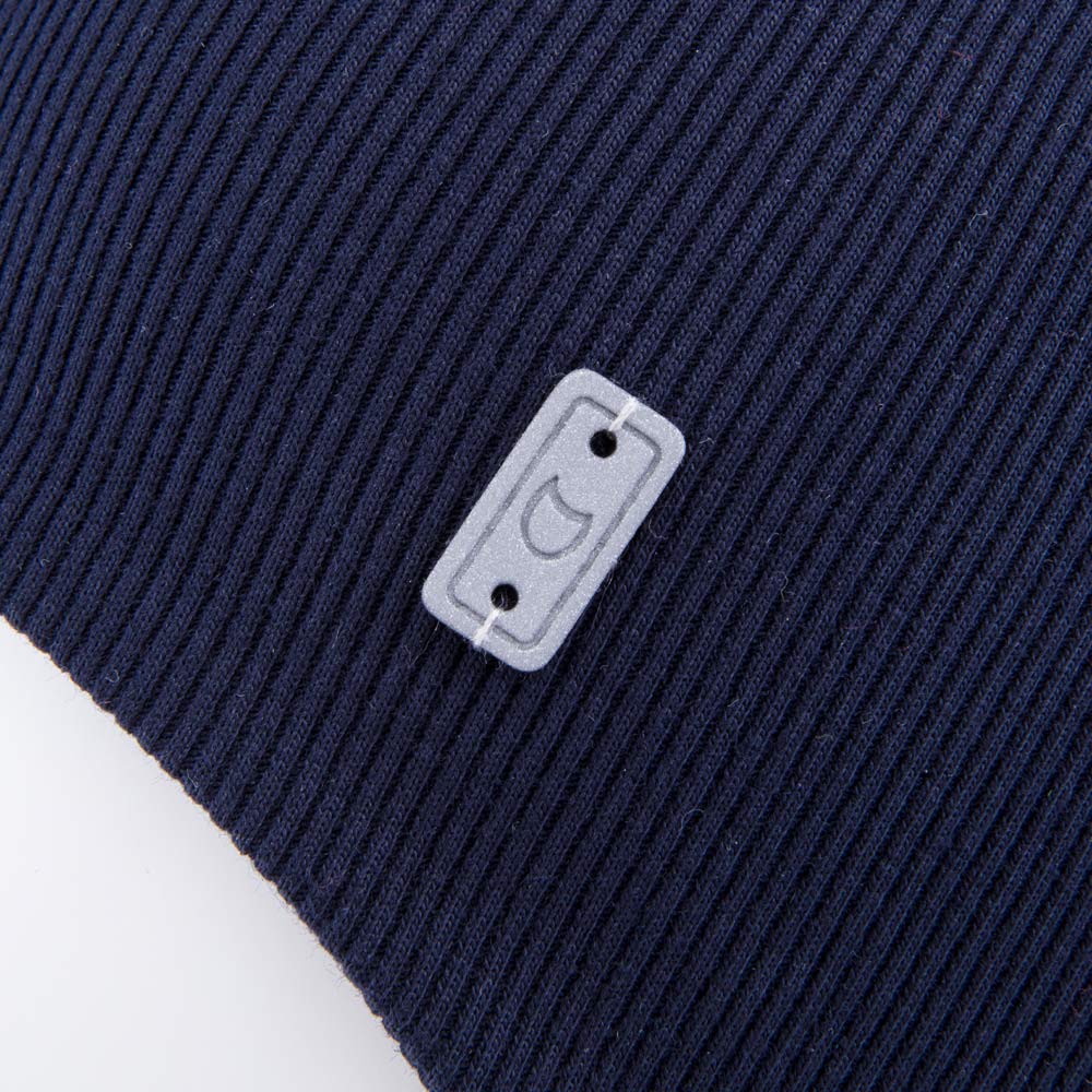 07711642-43 Шапка детская с завязками темно-синий, все фото 3