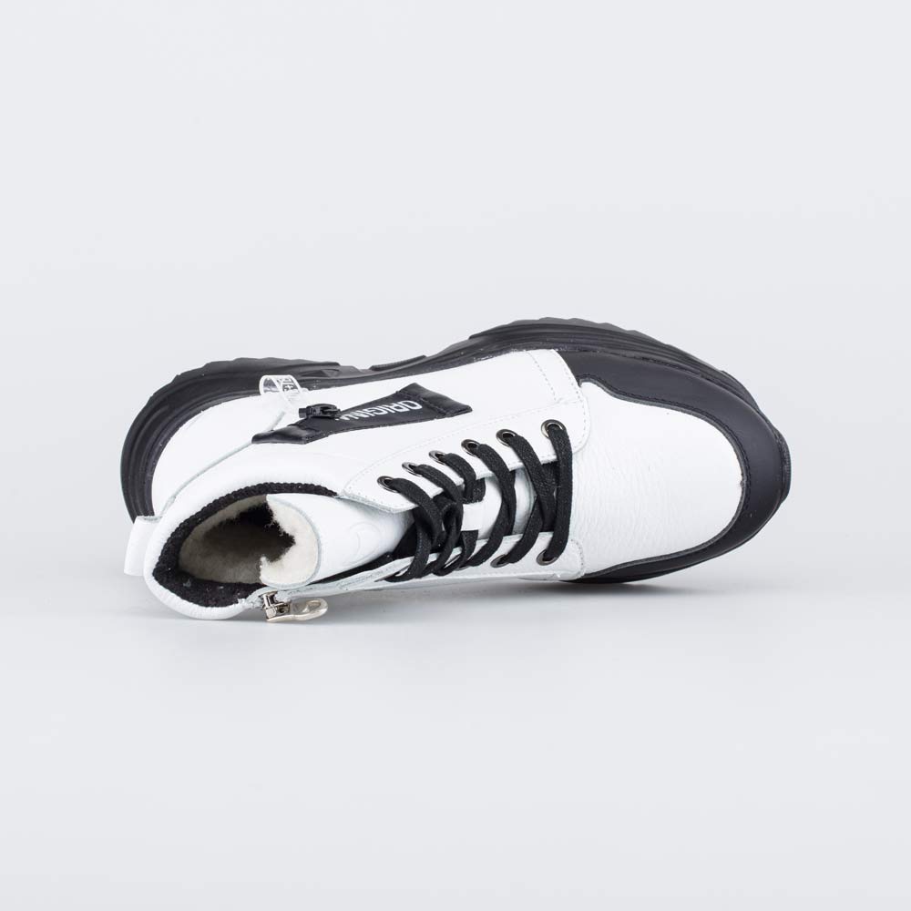 552305-42 Зимние ботинки на молнии белый, все фото 4