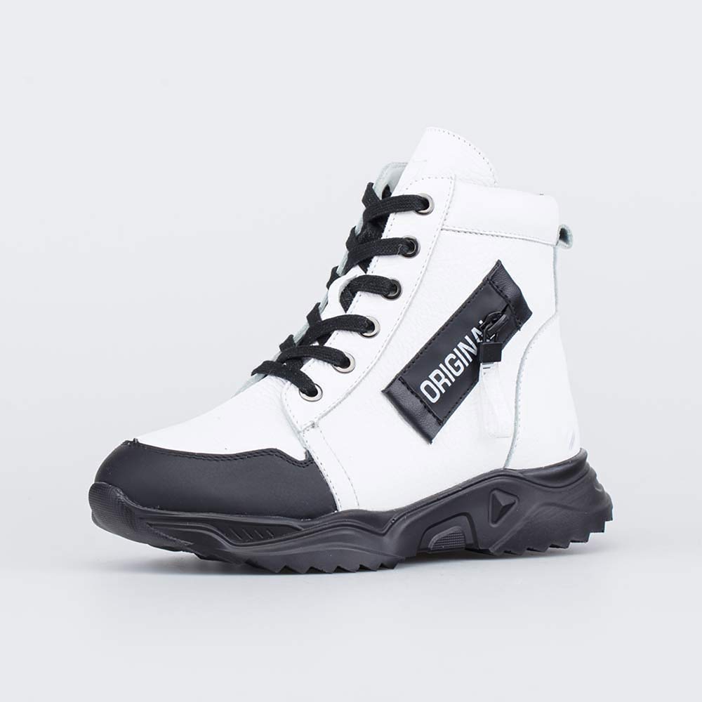 552305-42 Зимние ботинки на молнии белый, все фото 1