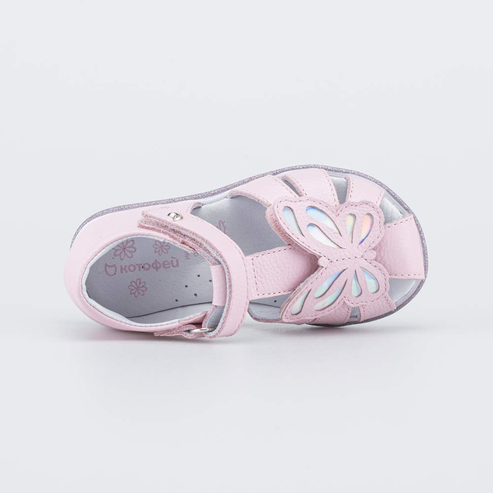 322194-21 Детские кожаные сандалии Бабочка , все фото 4