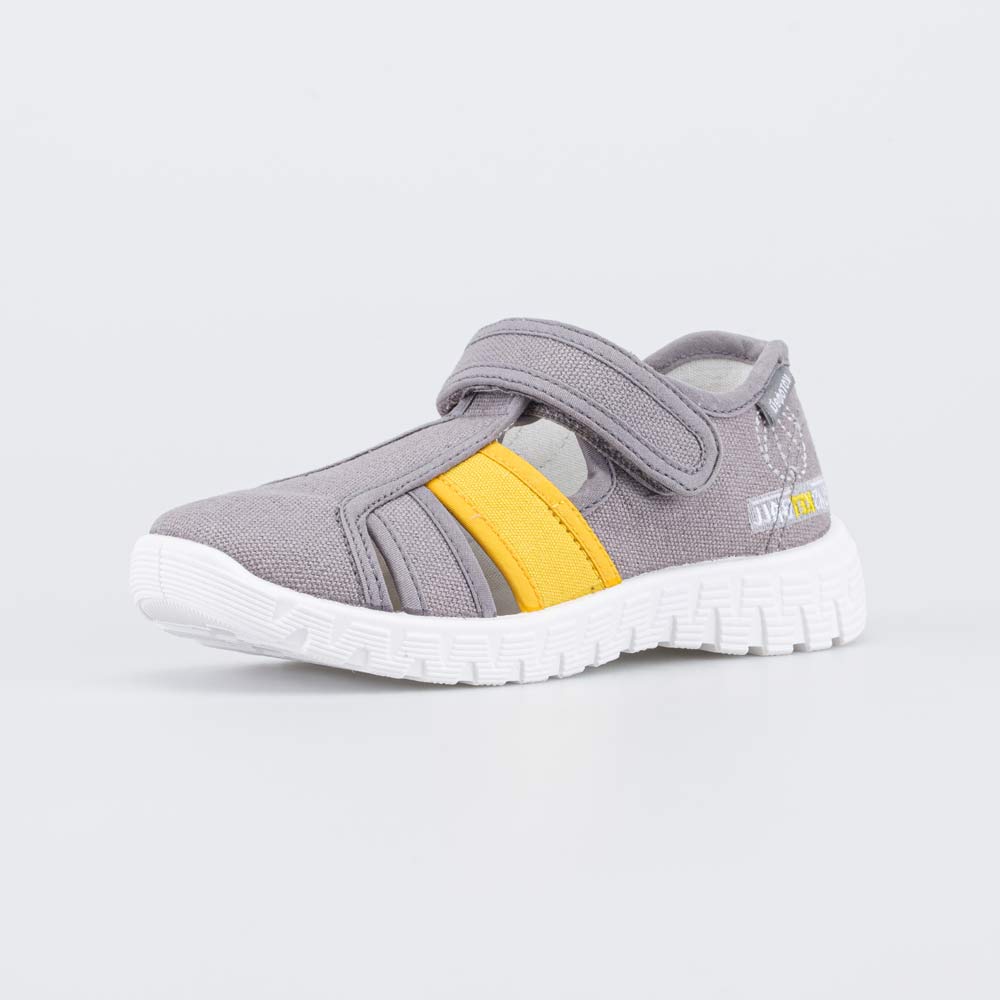 421113-11 Текстильные сандалии серые, все фото 1