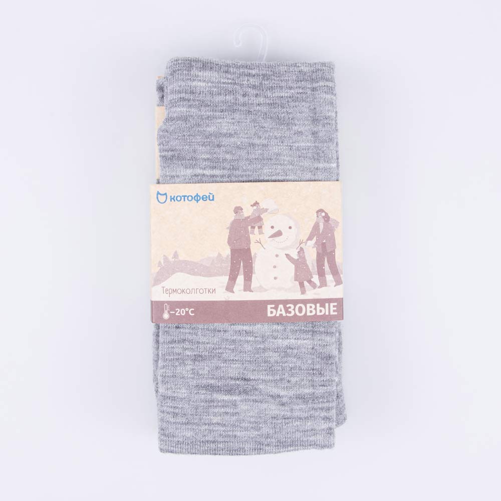 07832902-40 Шерстяные колготки КОТОФЕЙ серый, все фото 3