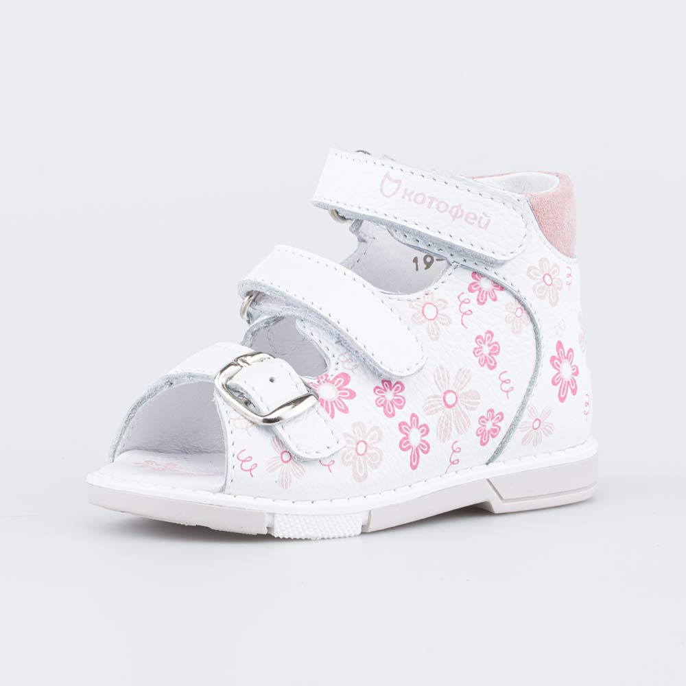 022135-26 Сандалии для девочки Цветочки, все фото 1