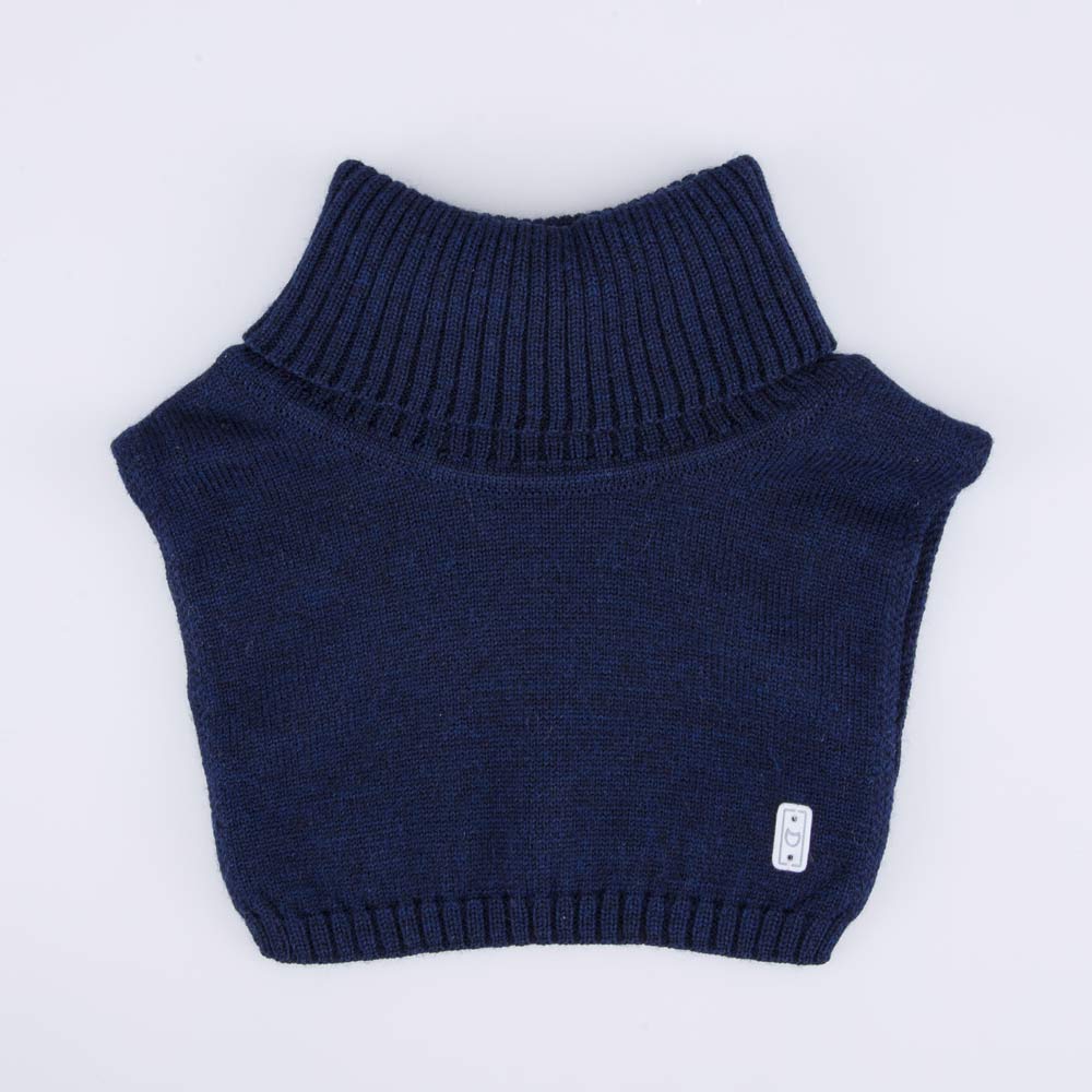 07712111-40 Шерстяная манишка детская темно-синий, все фото 2