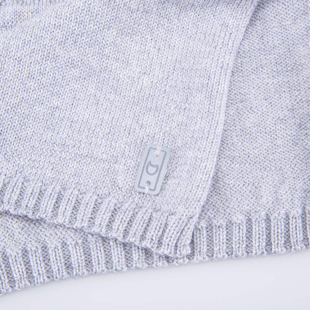 07712124-40 Шерстяная манишка детская светло-серый, все фото 3