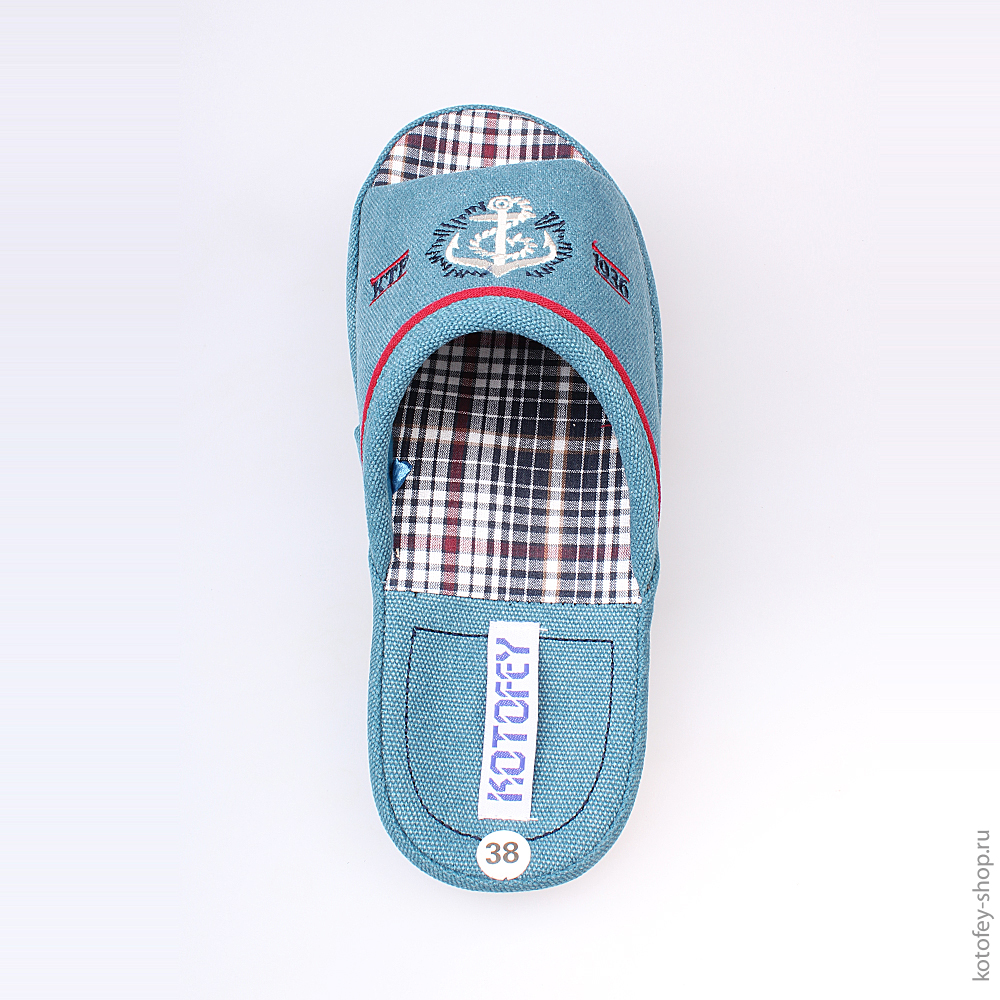 731011-11 Тапочки голубые, все фото 4