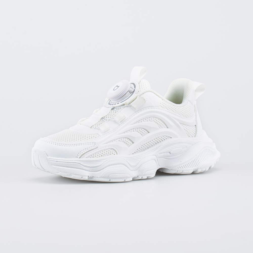 744268-11 Белые кроссовки с системой быстрой шнуровки , все фото 1