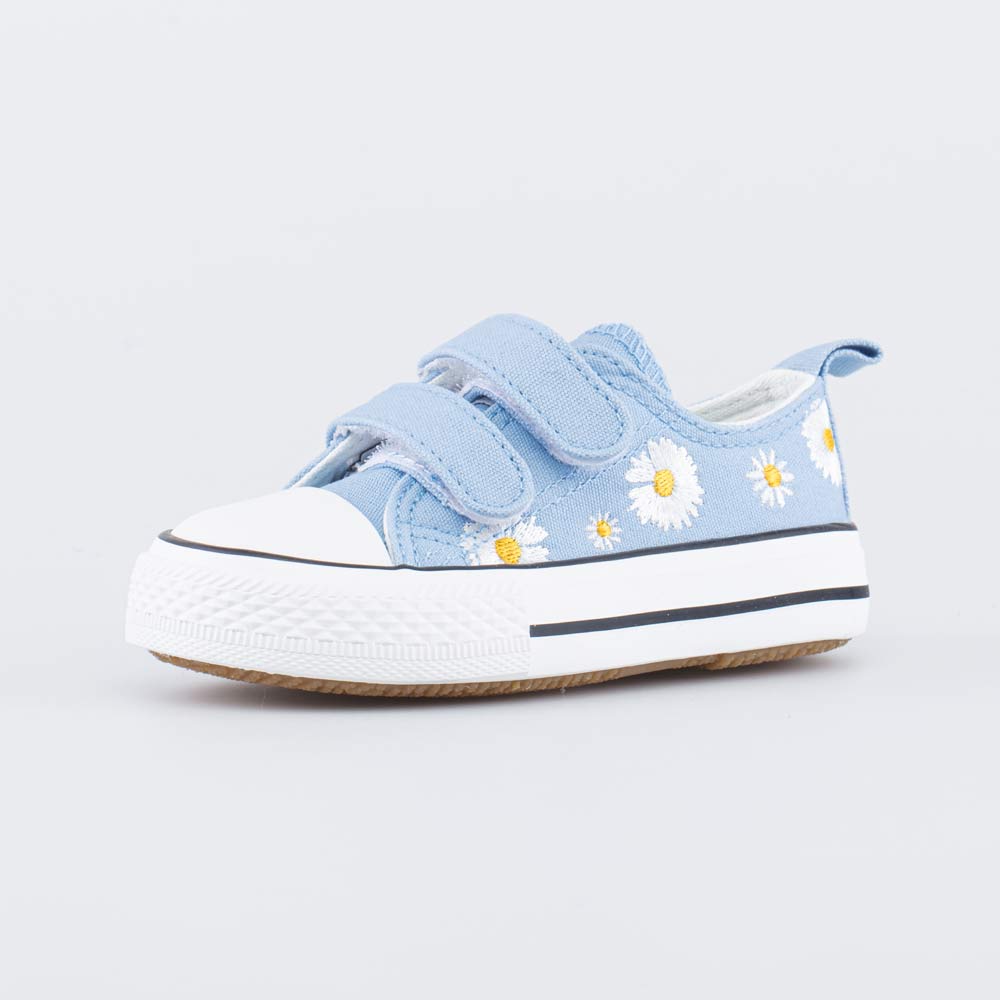 131176-11 Голубые кеды из хлопка с вышивкой, все фото 1