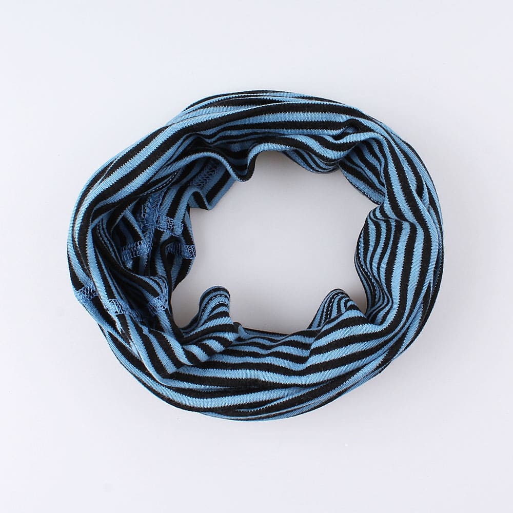 7WBURU-139 Шарф-трансформер тонкий NORVEG, черно-синий, все фото 1