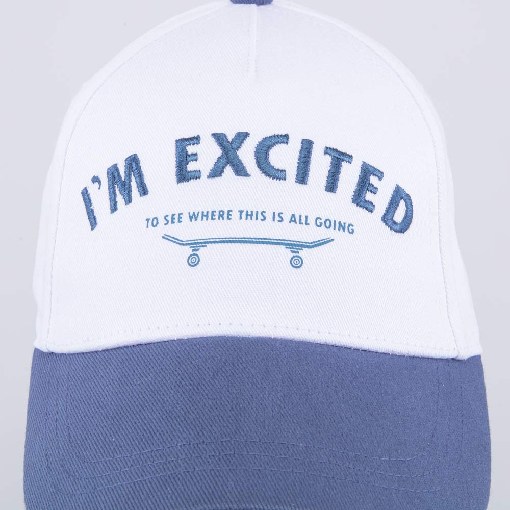 07709071-40 Кепка-бейсболка для мальчика белый-синий, все фото 4