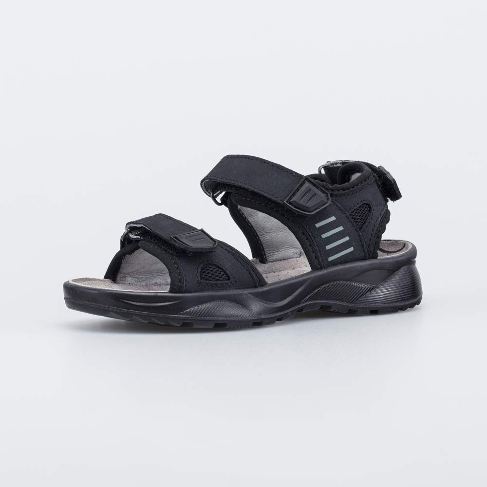 524114-23 Кожаные сандалии на липучках черный, все фото 1