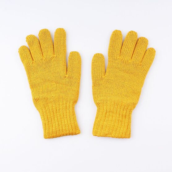 07022147-40 Перчатки детские двухслойные желтые, все фото 1