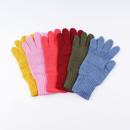 07022147-40 Перчатки детские двухслойные желтые, все фото 2