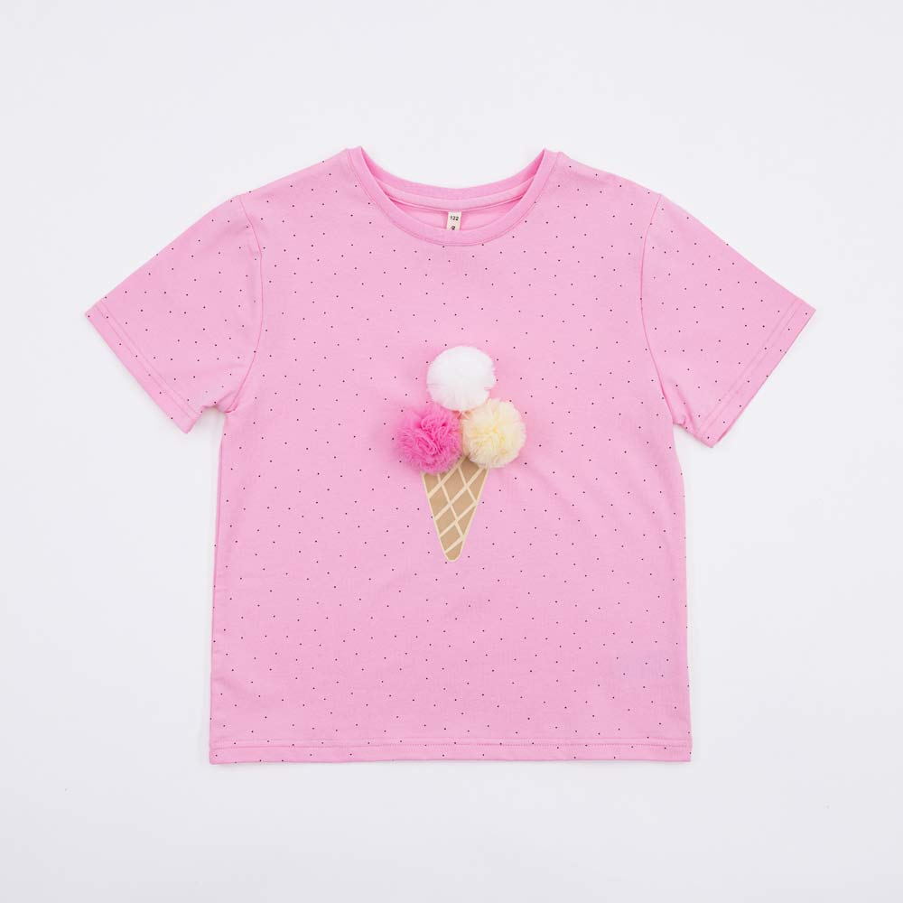 07802043-40 Футболка для девочки розовый, все фото 1