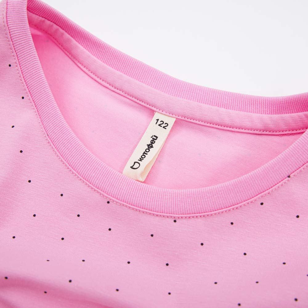 07802043-40 Футболка для девочки розовый, все фото 4