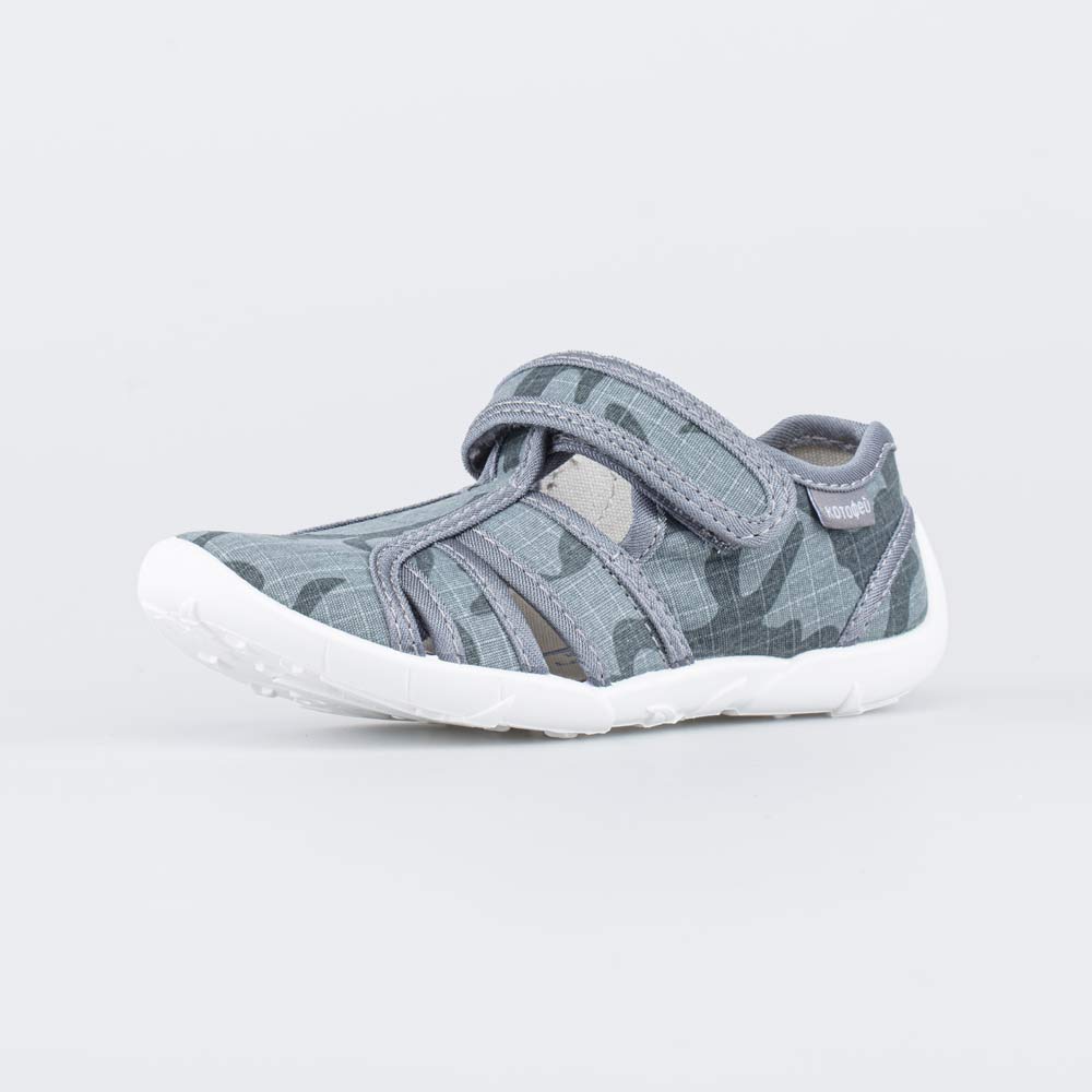 421058-16 Хлопковые сандалии Камуфляж серый, все фото 1