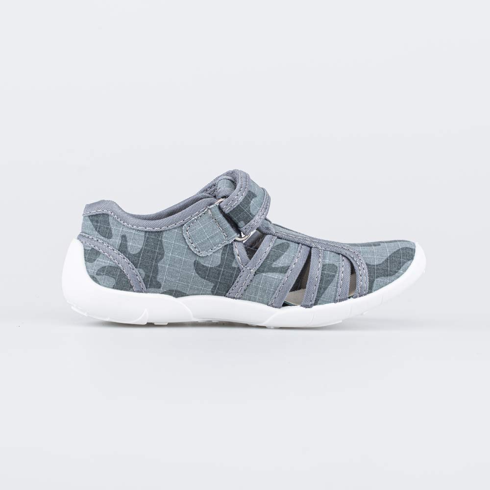 421058-16 Хлопковые сандалии Камуфляж серый, все фото 2