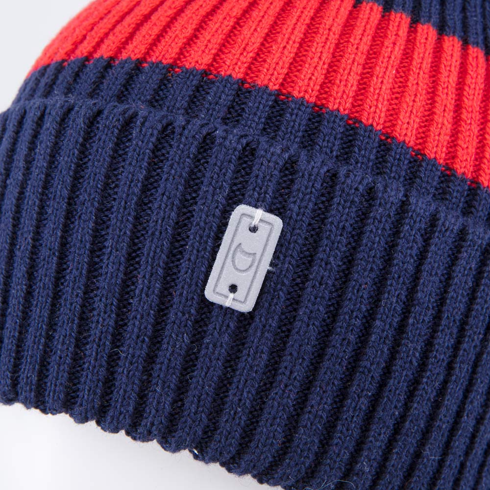 07711925-42 Комплект детский шапка+снуд синий-красный, все фото 3
