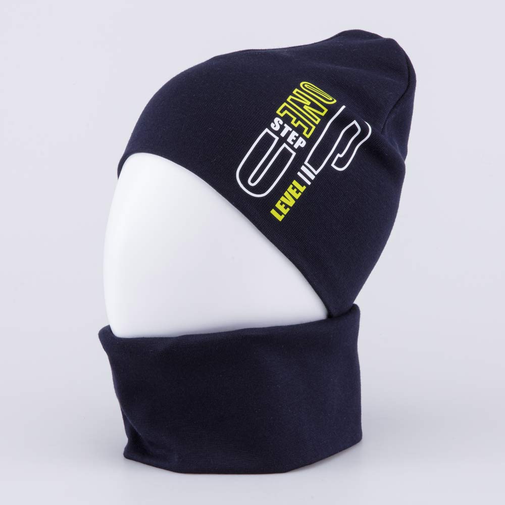 07704006-40 Комплект шапка+снуд темно-синий, все фото 2