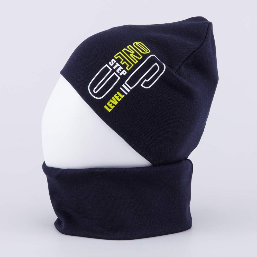 07704006-40 Комплект шапка+снуд темно-синий, все фото 3