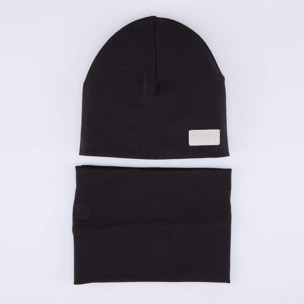 07704006-41 Комплект шапка+снуд черный, все фото 1