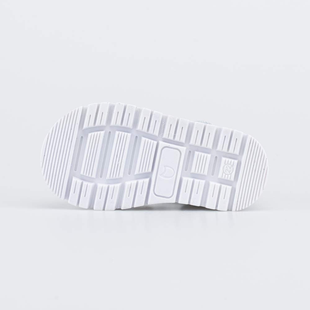 122225-21 Кожаные сандалии на липучках Серебро, все фото 3