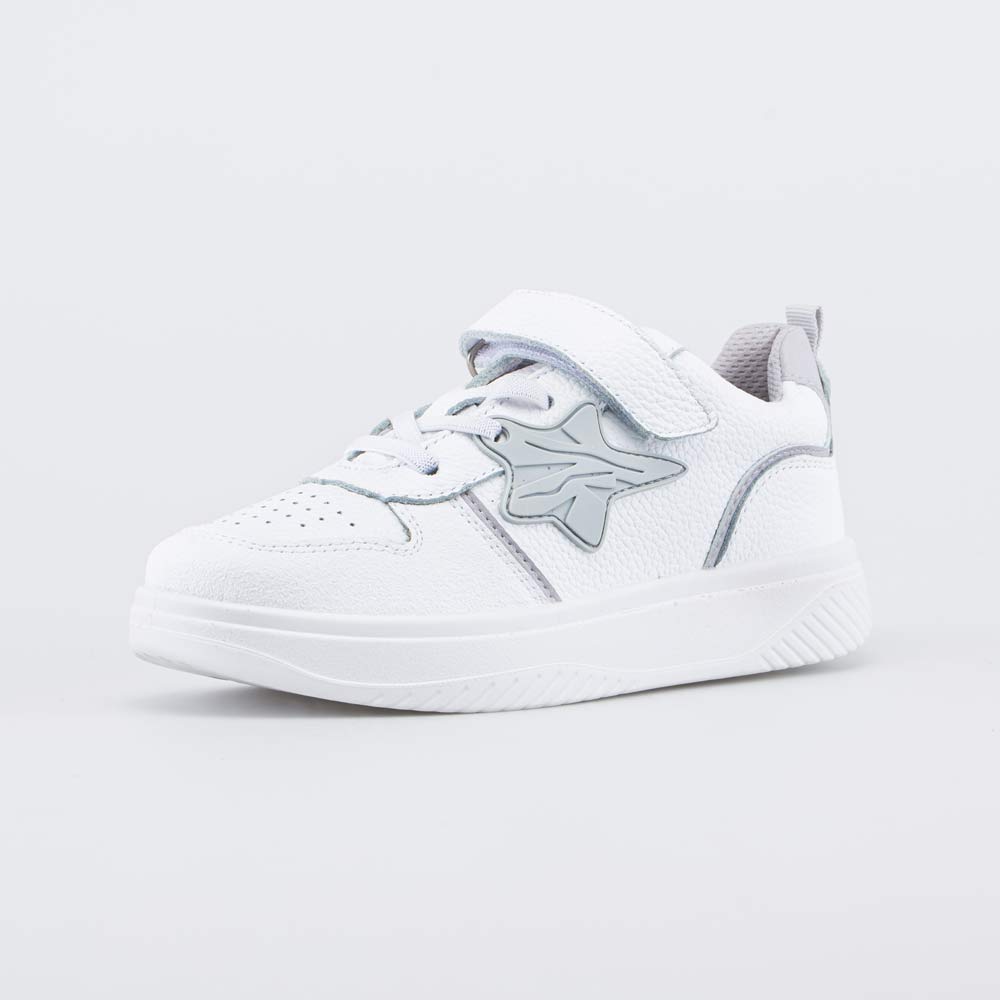 532342-11 Белые кожаные кеды-полуботнки, все фото 1