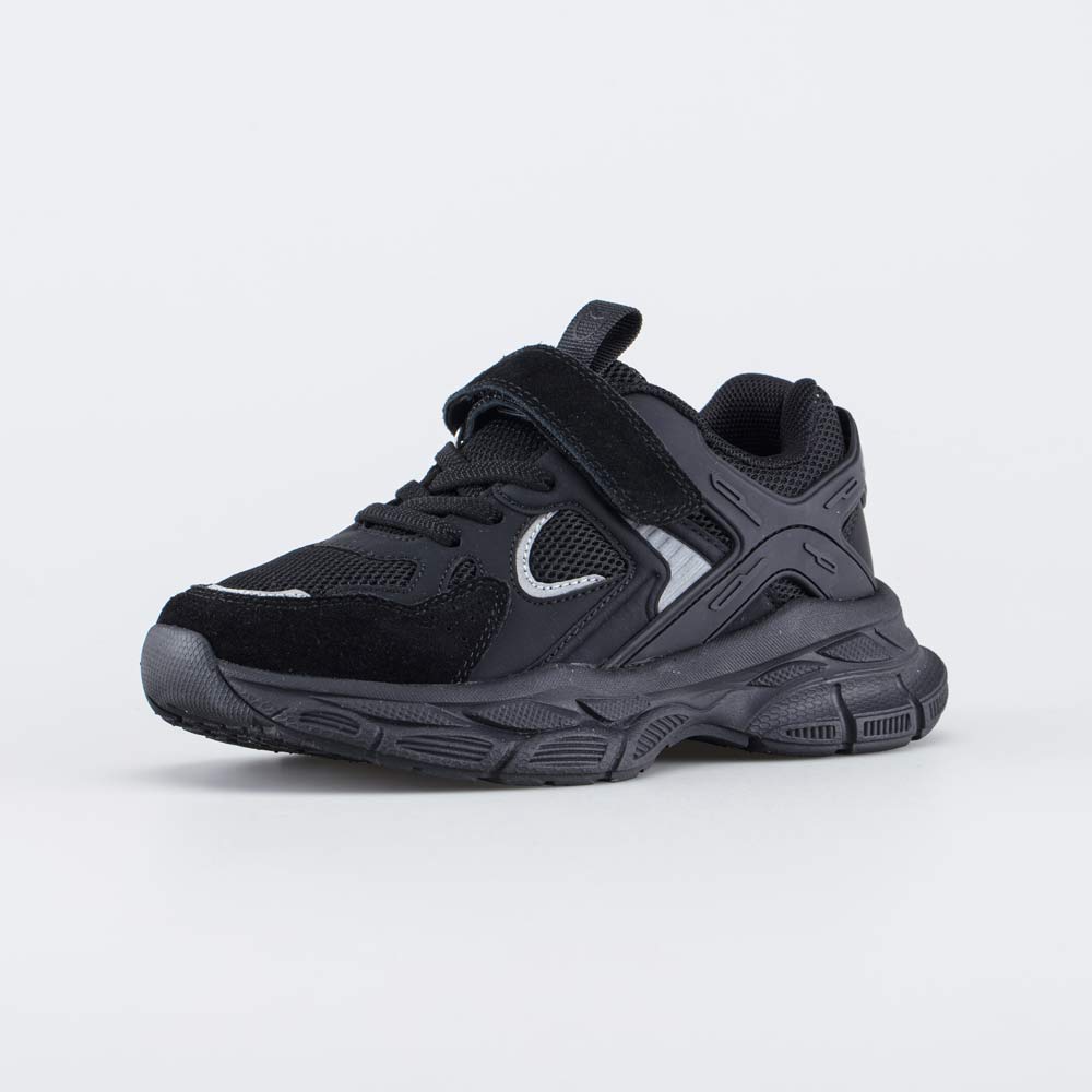 644512-12 Черные кроссовки для мальчика-подростка, все фото 1