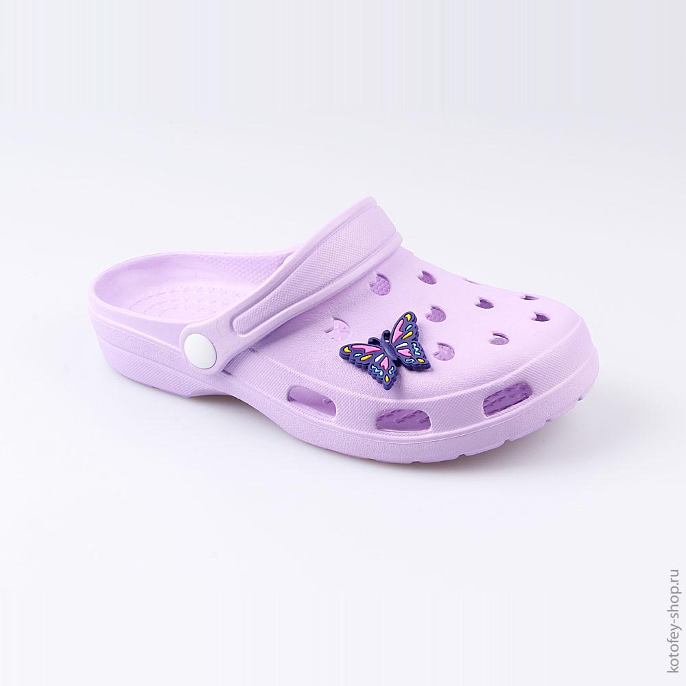 03014005-40 Украшение для обуви Бабочка фиолетовая, все фото 2