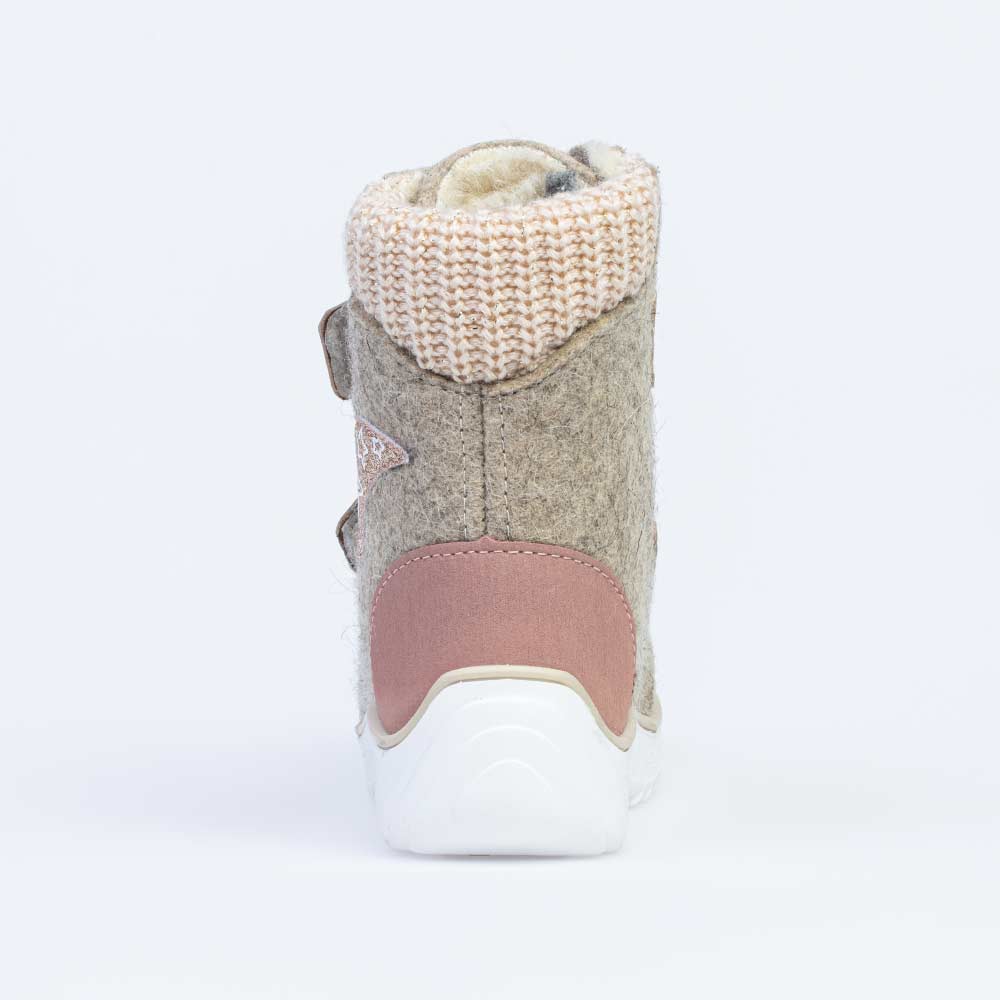 157005-43 Валенки на липучках Звездочка бежевый, все фото 5