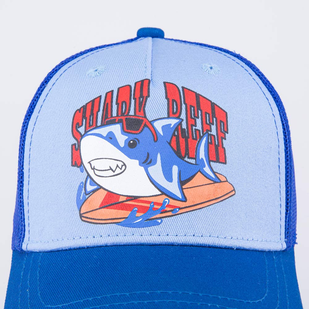 07709081-40 Кепка-бейсболка с сеткой для мальчика Акула, все фото 4