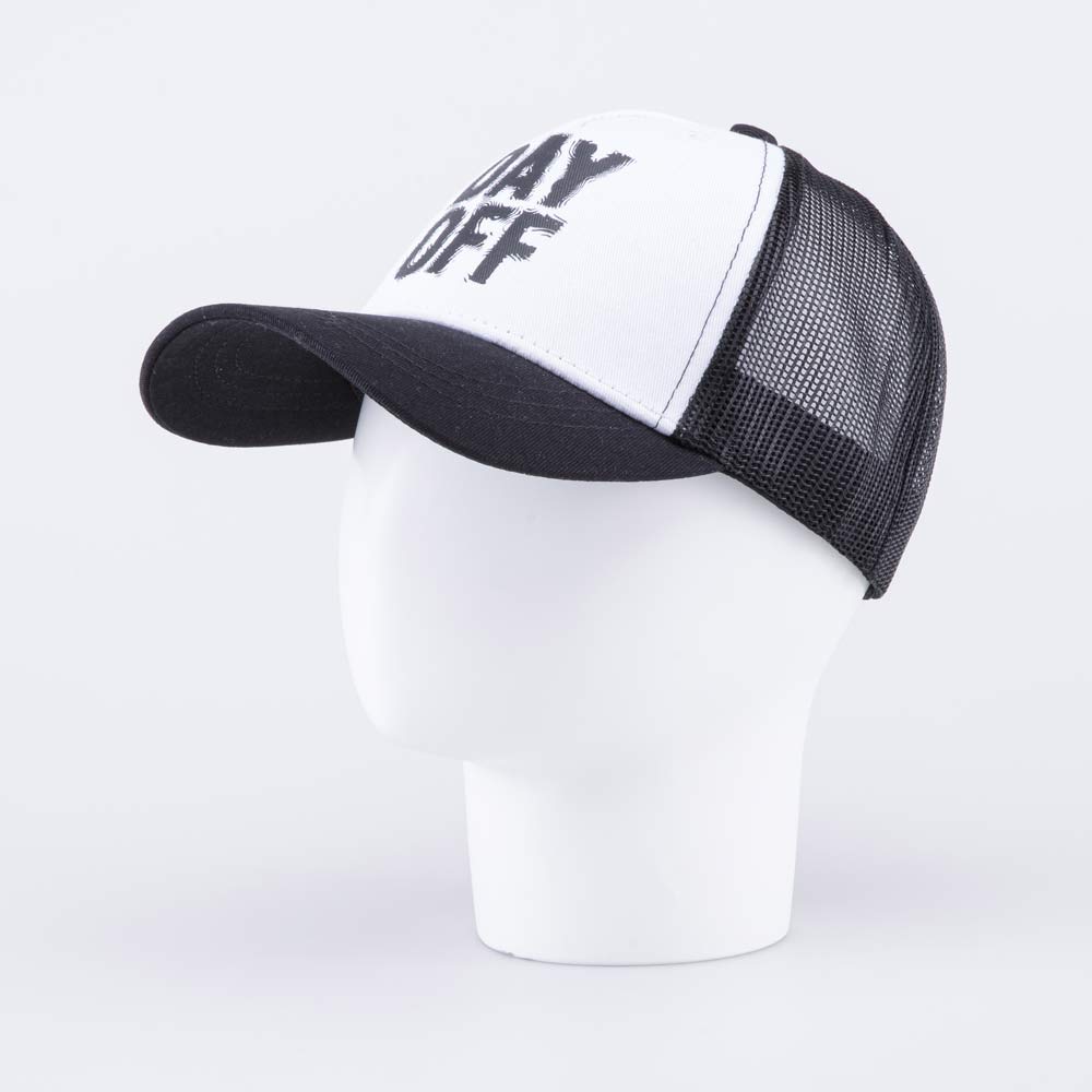 07709085-40 Кепка-бейсболка с сеткой для мальчика черно-белый, все фото 2