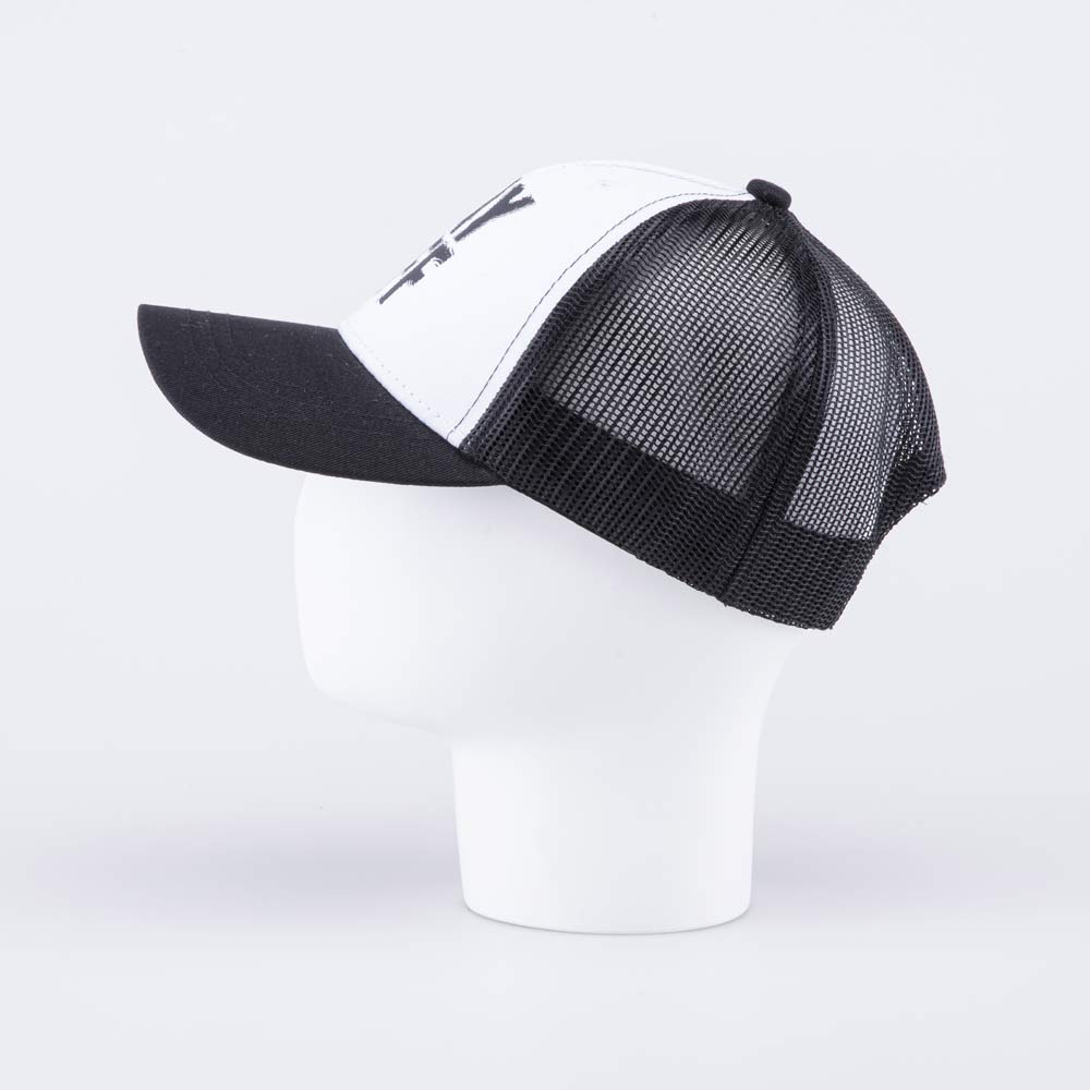 07709085-40 Кепка-бейсболка с сеткой для мальчика черно-белый, все фото 3