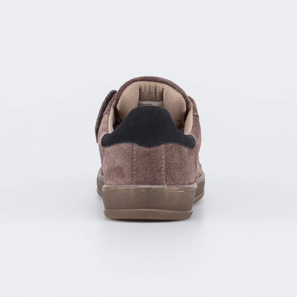 732436-12 Кожаные полуботинки-кеды для девочки Леопард, все фото 5