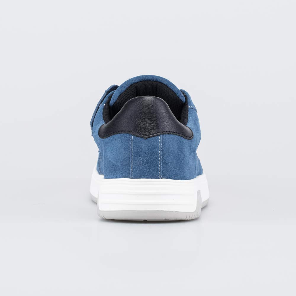 732437-11 Кожаные полуботинки-кеды для мальчика Синий велюр, все фото 5