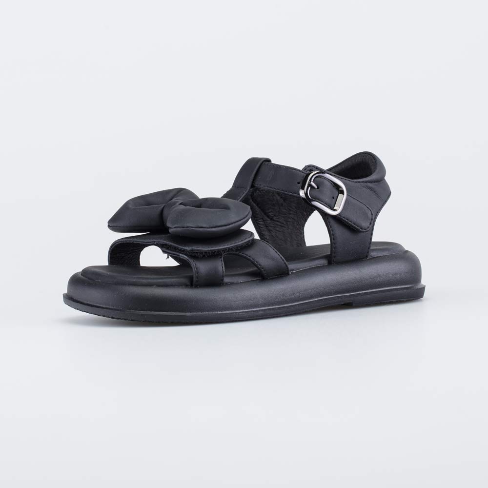 623030-72 Черные босоножки для девочки Бант , все фото 1