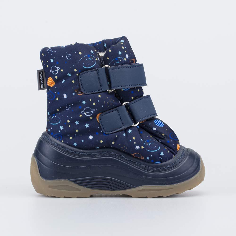 161004-42 Зимние дутики для мальчика Космос , все фото 2