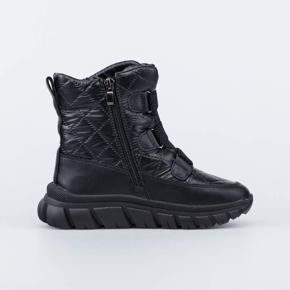 454067-42 Стеганые ботинки-дутики для девочки черный, все фото 2