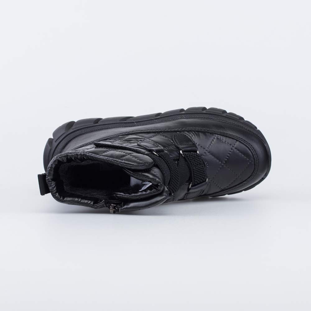 454067-42 Стеганые ботинки-дутики для девочки черный, все фото 4