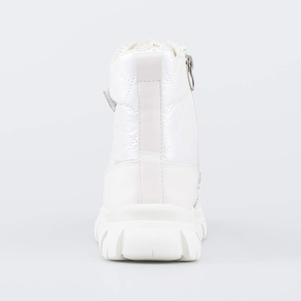 654066-41 Стеганые ботинки-дутики для девочки белый, все фото 5