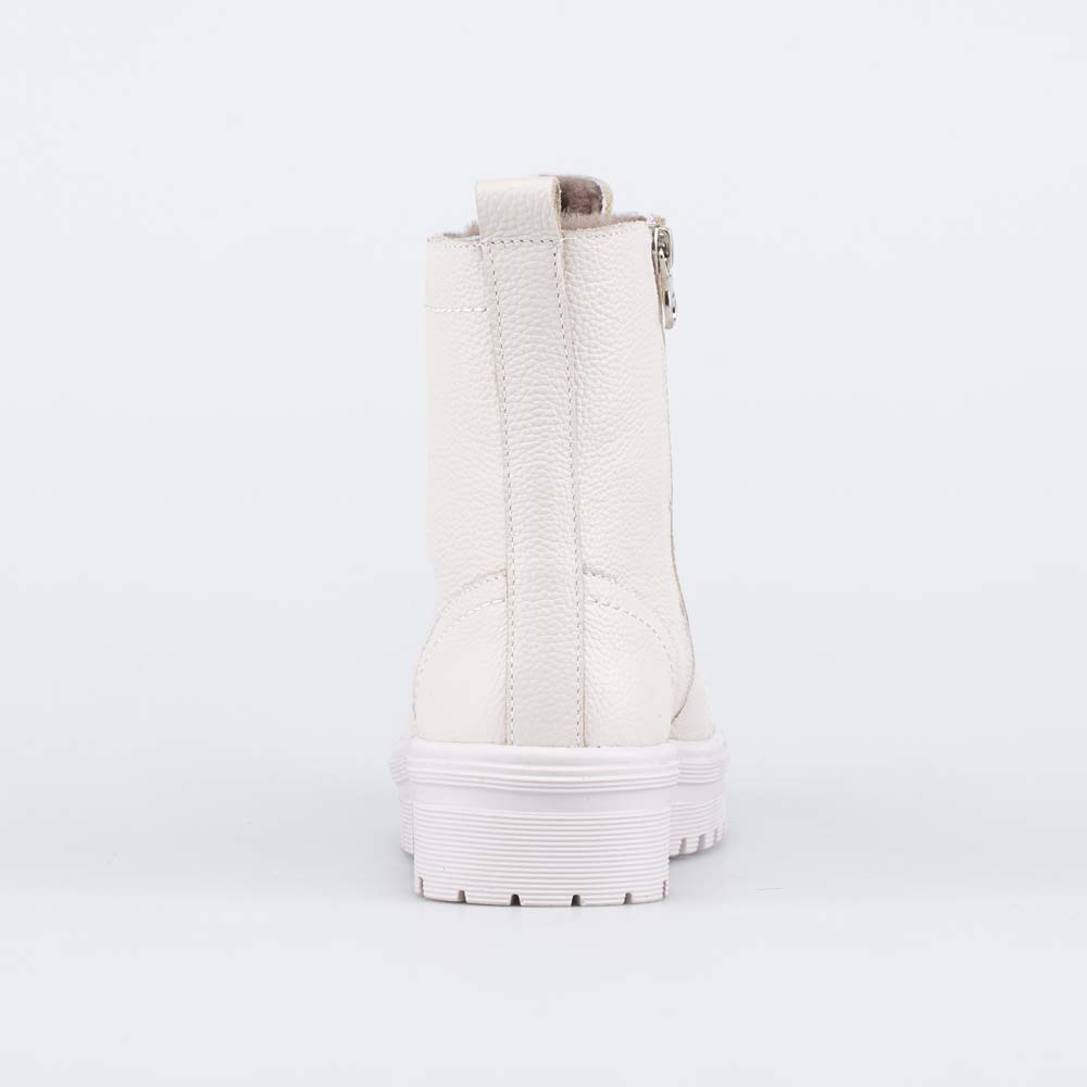 752226-51 Бежевые зимние ботинки на меху , все фото 5