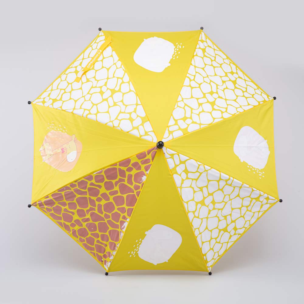 03707140-00 Зонт-трость Жираф желтый-оранжевый, все фото 2